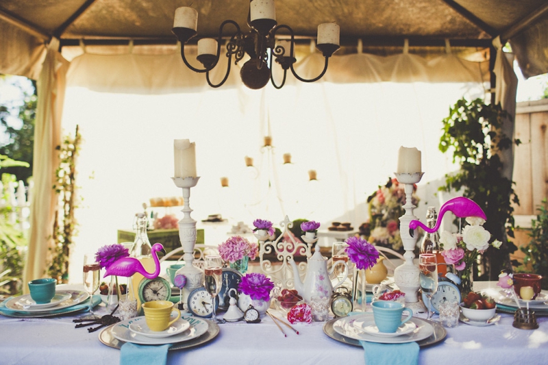 Eclectic Alice In Wonderland Wedding Inspiration via TheELD.com