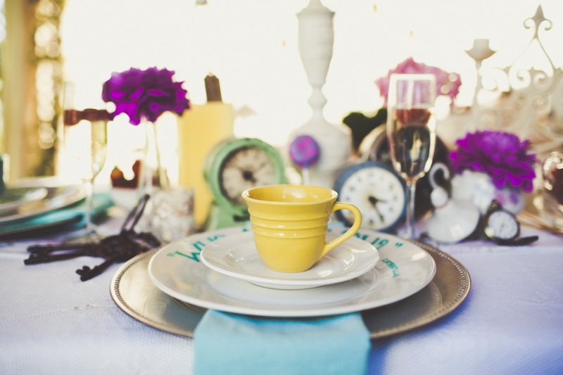 Eclectic Alice In Wonderland Wedding Inspiration via TheELD.com