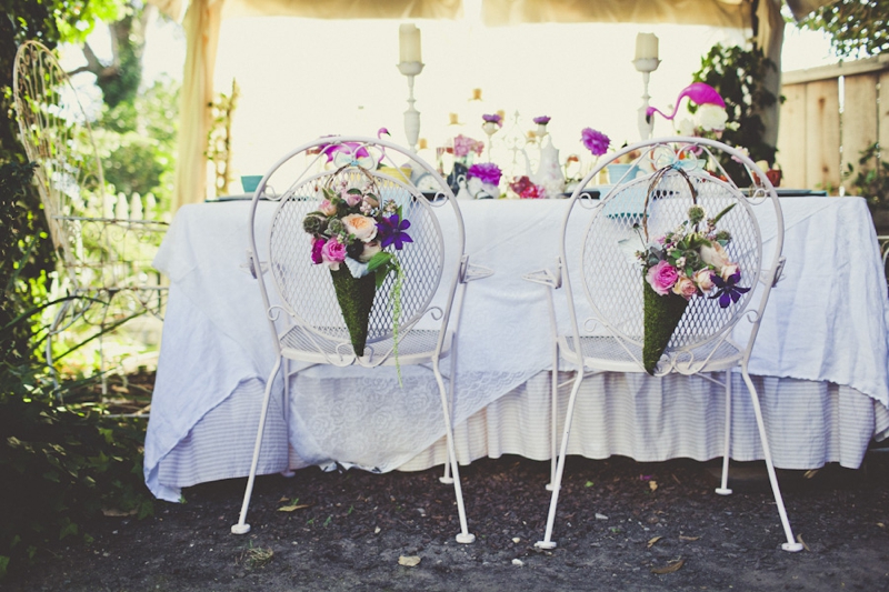 Eclectic Alice In Wonderland Wedding Inspiration via TheELD.com