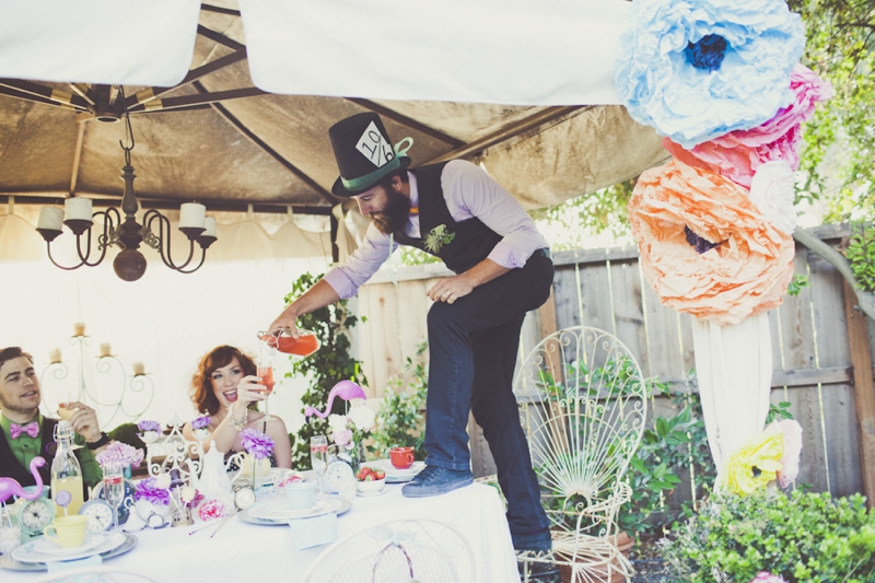 Eclectic Alice In Wonderland Wedding Inspiration via TheELD.com