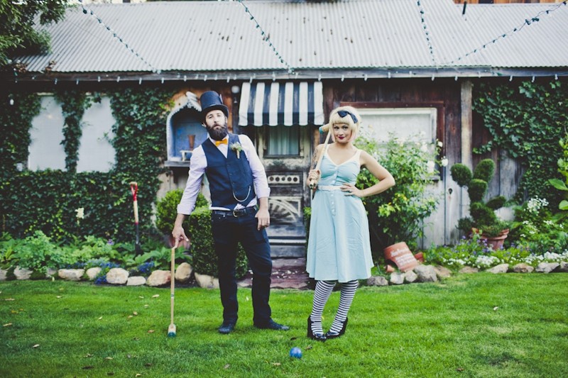 Eclectic Alice In Wonderland Wedding Inspiration via TheELD.com