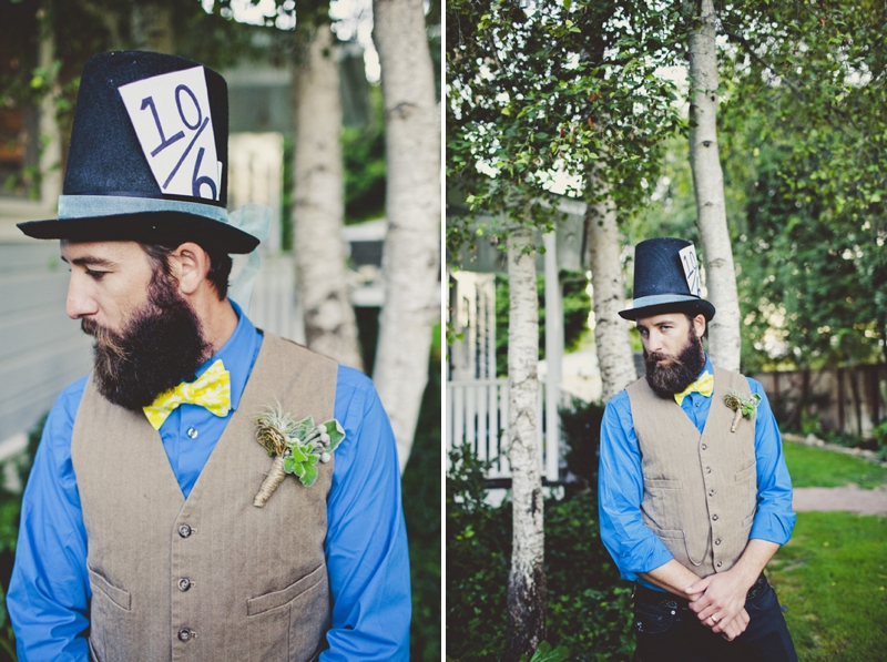 Eclectic Alice In Wonderland Wedding Inspiration via TheELD.com