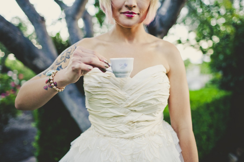 Eclectic Alice In Wonderland Wedding Inspiration via TheELD.com