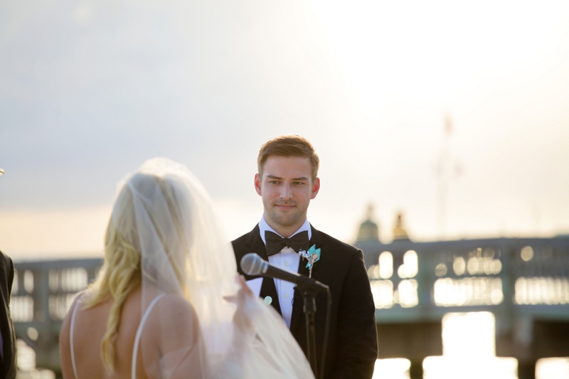 Eclectic Pink, Silver & Gold Key West Wedding via TheELD.com