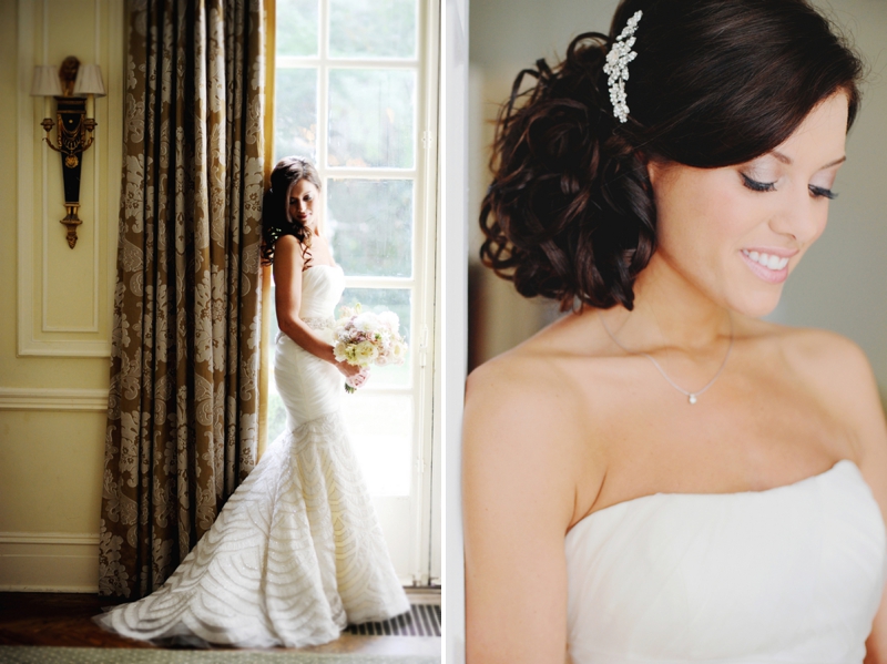 Elegant Blush & Gold North Carolina Wedding via TheELD.com