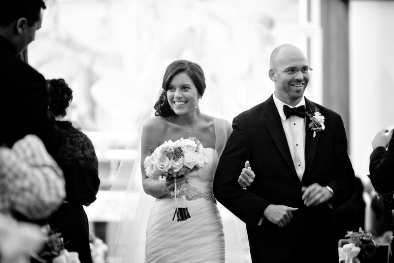 Elegant Blush & Gold North Carolina Wedding via TheELD.com