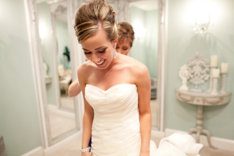 Elegant Eggplant & Navy North Carolina Wedding via TheELD.com