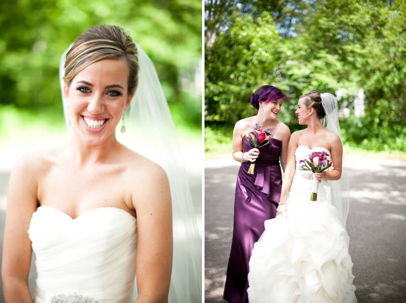 Elegant Eggplant & Navy North Carolina Wedding via TheELD.com