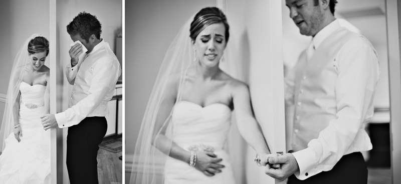 Elegant Eggplant & Navy North Carolina Wedding via TheELD.com