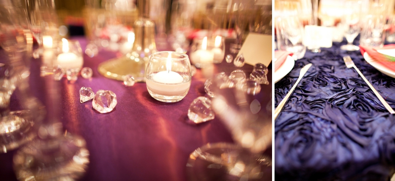 Elegant Eggplant & Navy North Carolina Wedding via TheELD.com