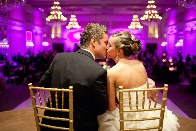 Elegant Eggplant & Navy North Carolina Wedding via TheELD.com