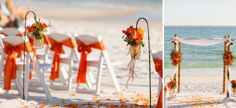 An Intimate Fall Inspired Beach Wedding via TheELD.com