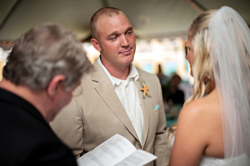 Aqua Florida Beach Wedding via TheELD.com