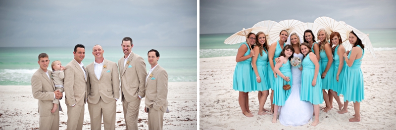 Aqua Florida Beach Wedding via TheELD.com