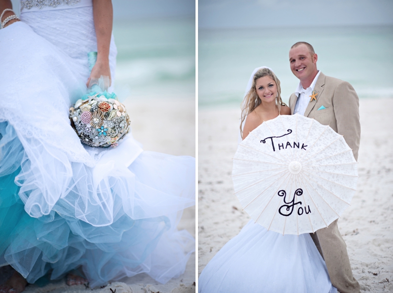 Aqua Florida Beach Wedding via TheELD.com