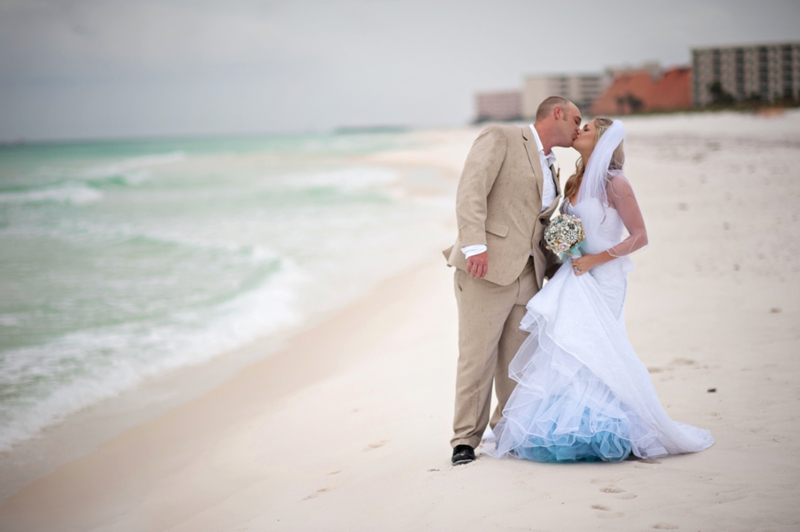 Aqua Florida Beach Wedding via TheELD.com
