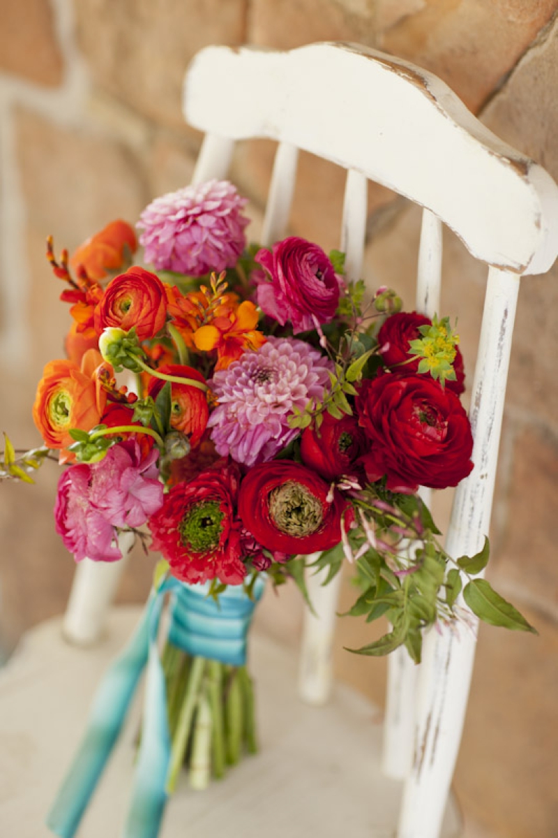 Colorful Fall Wedding Inspiration  via TheELD.com