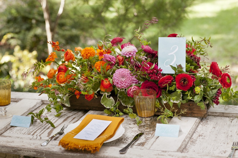 Colorful Fall Wedding Inspiration  via TheELD.com