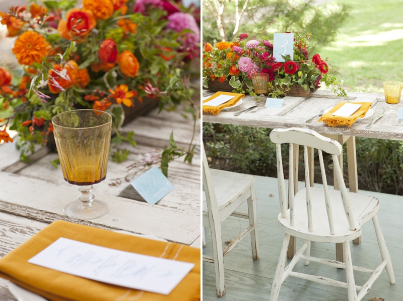 Colorful Fall Wedding Inspiration  via TheELD.com