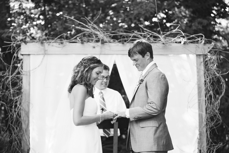 Handcrafted Backyard Cleveland Wedding via TheELD.com