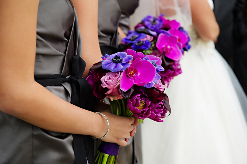 Purple and Blue Jewel Toned Florida Wedding via TheELD.com