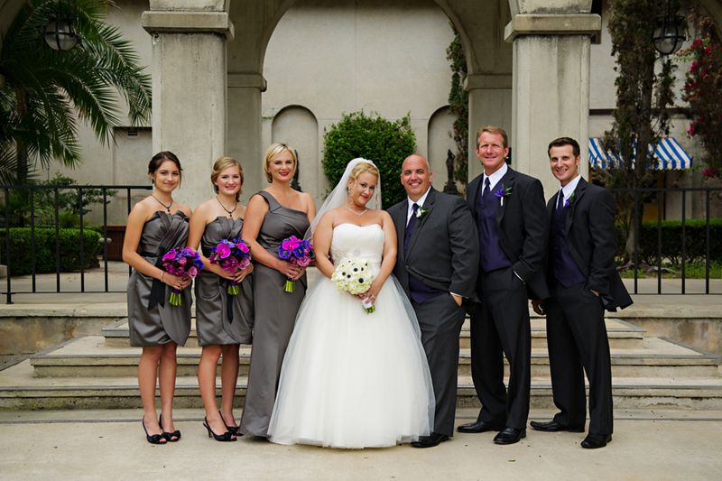 Purple and Blue Jewel Toned Florida Wedding via TheELD.com