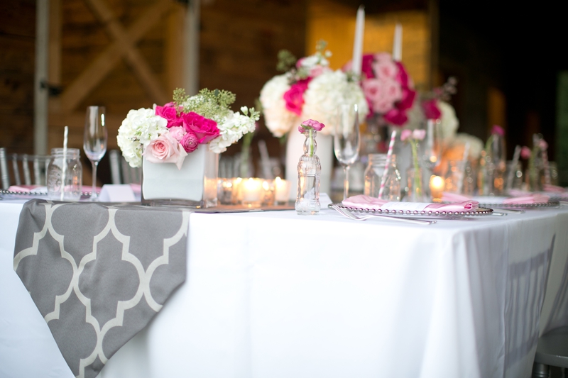 Pink & Gray Southern Glam Wedding Inspiration via TheELD.com