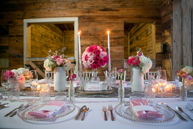 Pink & Gray Southern Glam Wedding Inspiration via TheELD.com