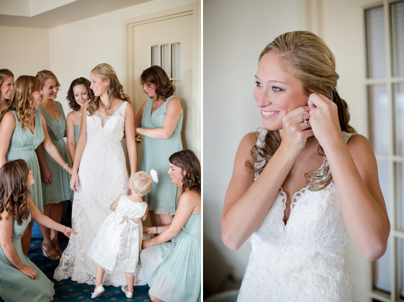 A Pink, Mint, and Burlap Wedding via TheELD.com