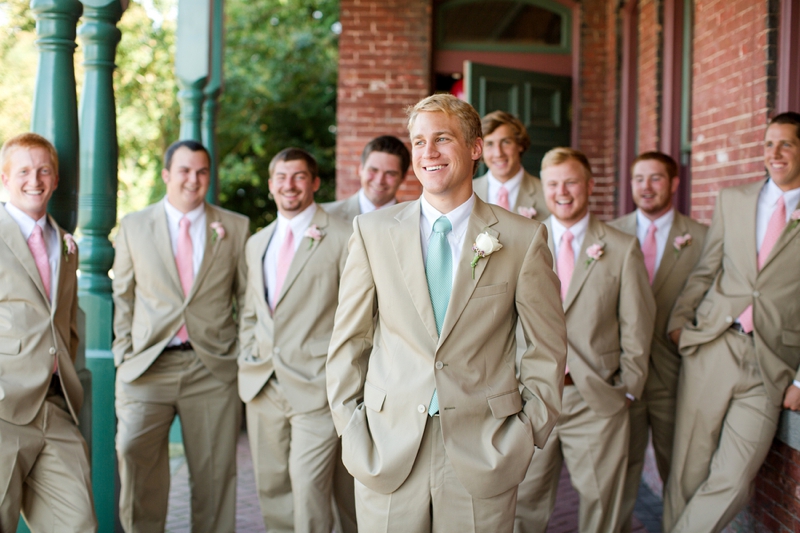 A Pink, Mint, and Burlap Wedding via TheELD.com