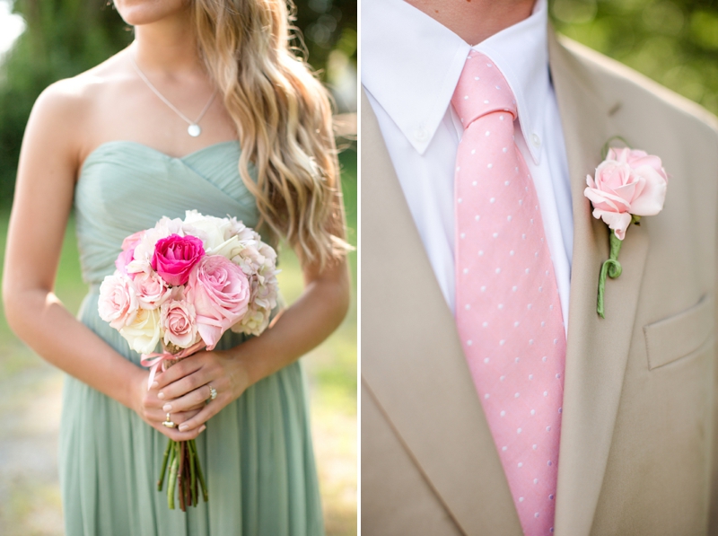 A Pink, Mint, and Burlap Wedding via TheELD.com