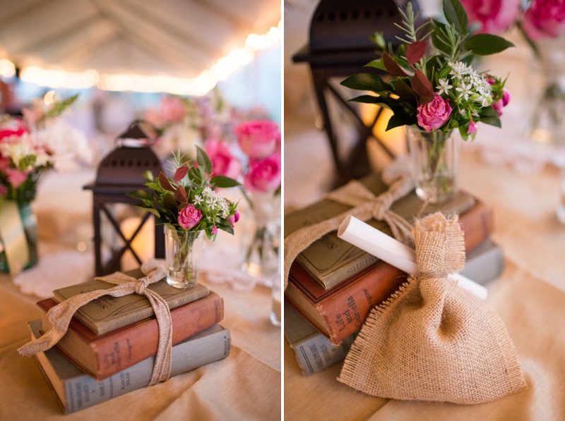 A Pink, Mint, and Burlap Wedding via TheELD.com