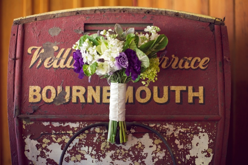 Purple & Green Rustic North Carolina Wedding  via TheELD.com