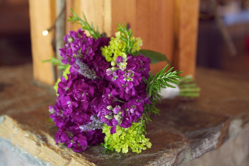 Purple & Green Rustic North Carolina Wedding  via TheELD.com