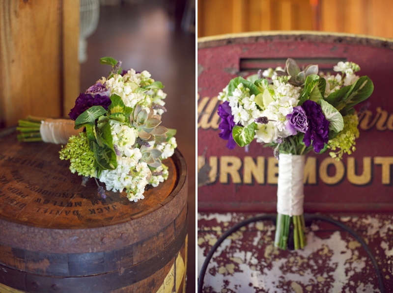 Purple & Green Rustic North Carolina Wedding  via TheELD.com