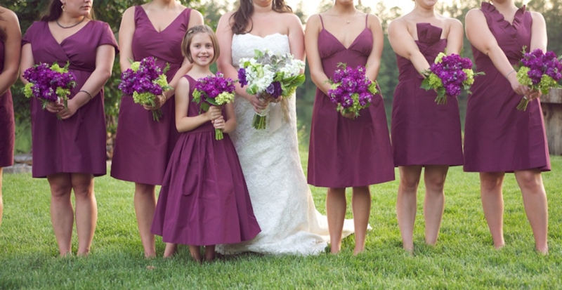 Purple & Green Rustic North Carolina Wedding  via TheELD.com