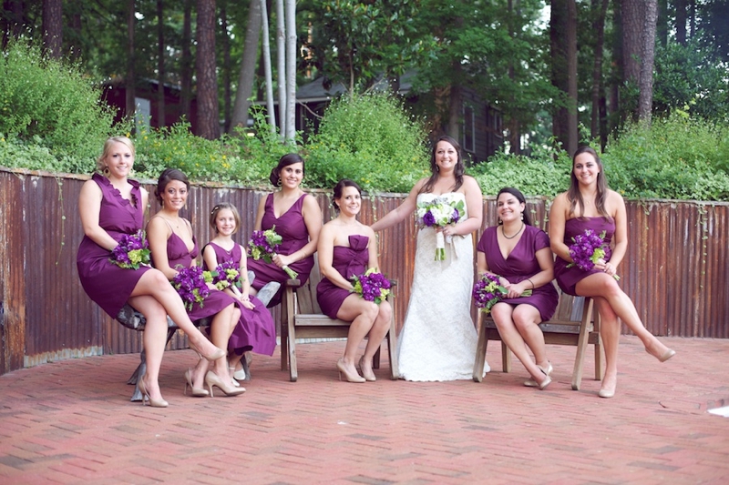 Purple & Green Rustic North Carolina Wedding  via TheELD.com