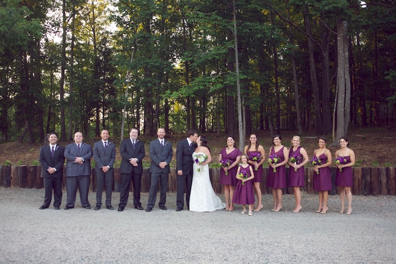Purple & Green Rustic North Carolina Wedding  via TheELD.com