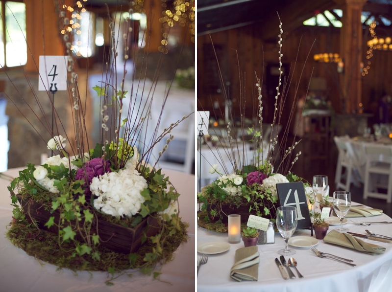 Purple & Green Rustic North Carolina Wedding  via TheELD.com