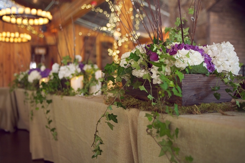 Purple & Green Rustic North Carolina Wedding  via TheELD.com