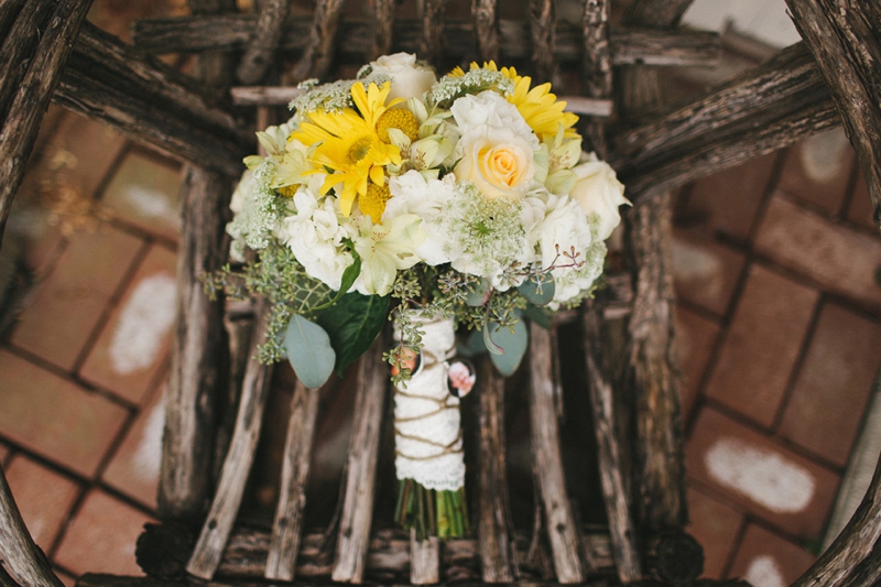 Yellow & Navy Rustic Ohio Wedding By BRAUNphotography via TheELD.com