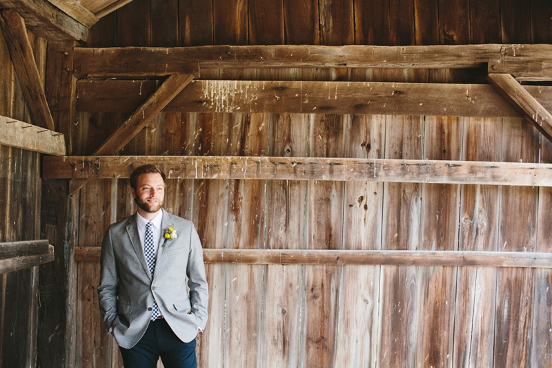 Yellow & Navy Rustic Ohio Wedding By BRAUNphotography via TheELD.com