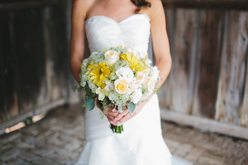 Yellow & Navy Rustic Ohio Wedding By BRAUNphotography via TheELD.com