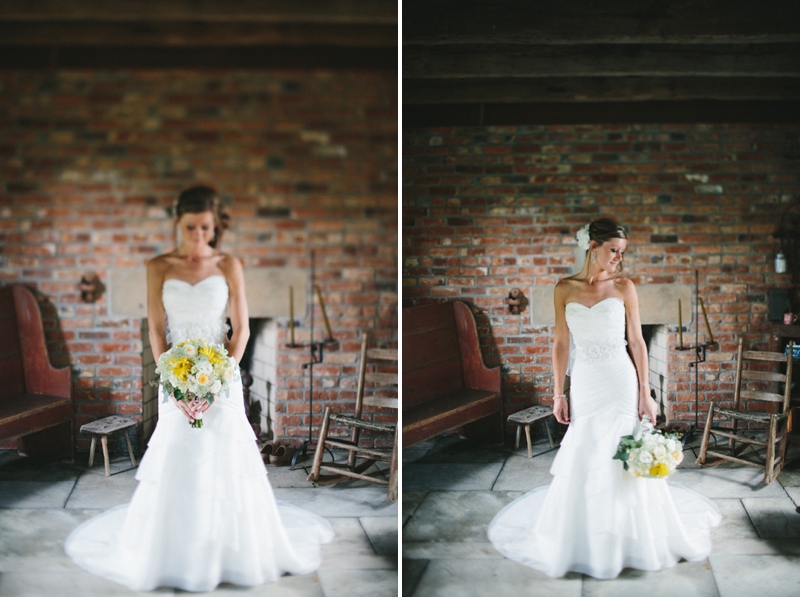 Yellow & Navy Rustic Ohio Wedding By BRAUNphotography via TheELD.com