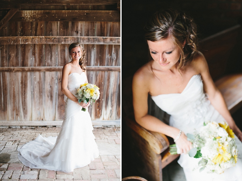 Yellow & Navy Rustic Ohio Wedding By BRAUNphotography via TheELD.com