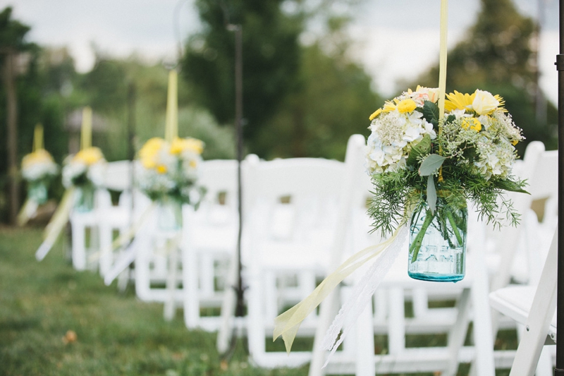 Yellow & Navy Rustic Ohio Wedding By BRAUNphotography via TheELD.com