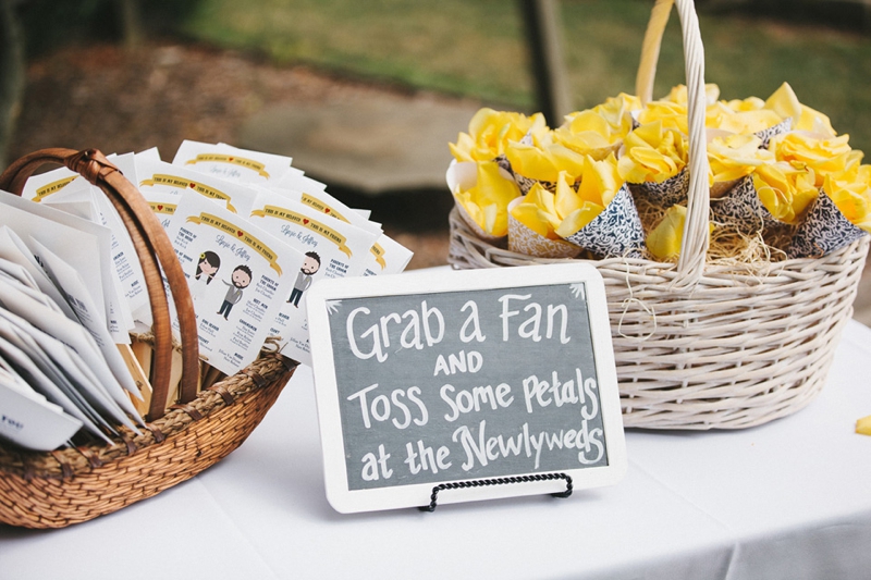 Yellow & Navy Rustic Ohio Wedding By BRAUNphotography via TheELD.com