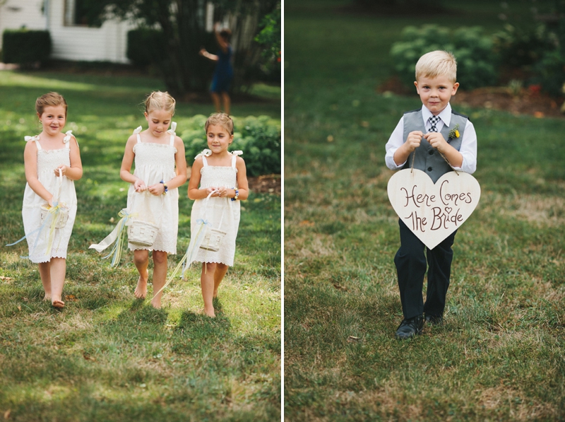 Yellow & Navy Rustic Ohio Wedding By BRAUNphotography via TheELD.com