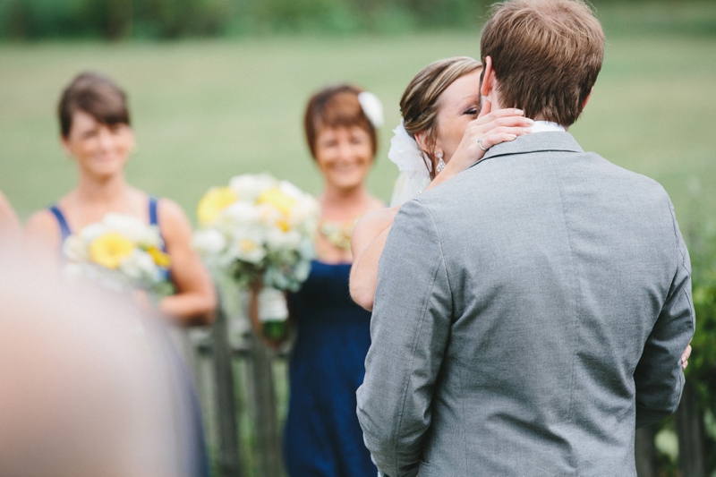 Yellow & Navy Rustic Ohio Wedding By BRAUNphotography via TheELD.com