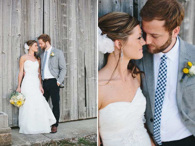 Yellow & Navy Rustic Ohio Wedding By BRAUNphotography via TheELD.com